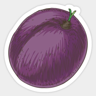 Plum Sticker